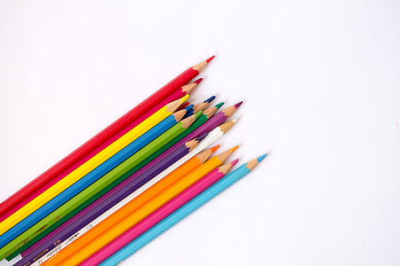 color pencil lot on white background thumbnail
