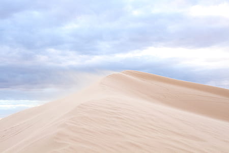 brown desert mountain view under the clear sky landscape photography thumbnail