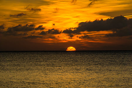 body of water at sunset thumbnail