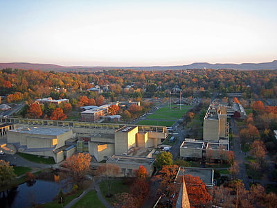 aerial shot of building near road thumbnail