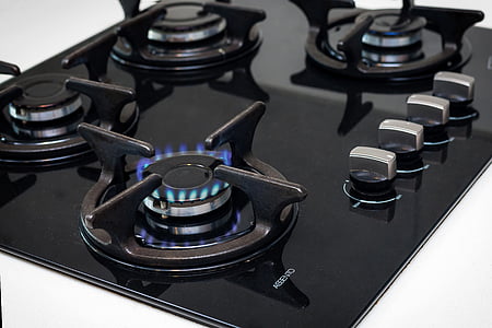 black 4-burner stove top thumbnail