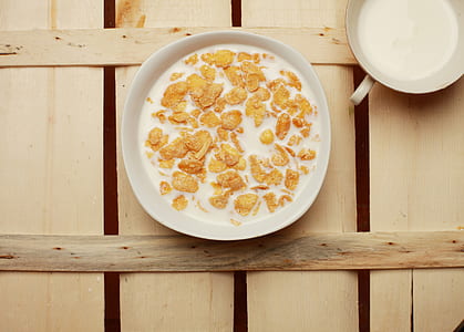 cereals on white ceramic bowl thumbnail