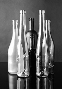 grayscale photo of several glasses thumbnail