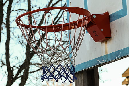 red basketball hoop with board thumbnail