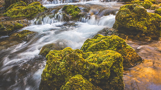 landscape, nature, water, rocks thumbnail