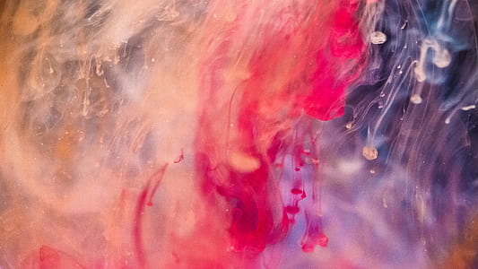 photo of red and blue abstract painting thumbnail