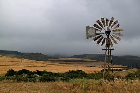 photo of wind mill on grass field thumbnail