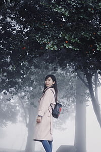 women's grey coat thumbnail