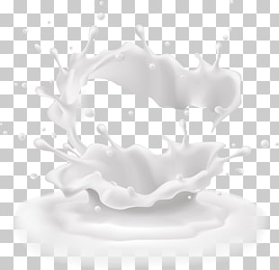 Milk Computer file, decorative background splashing milk, white substance ripple PNG clipart