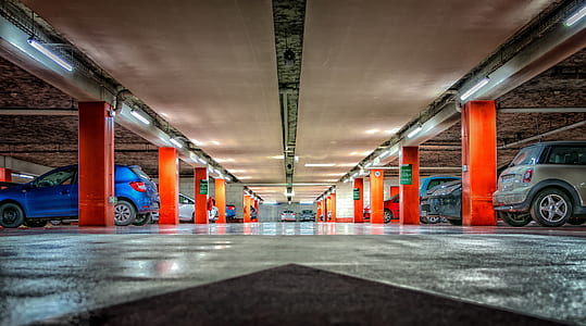 assorted-color cars on parking lot thumbnail