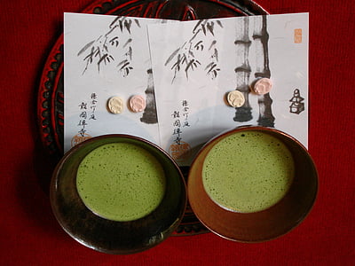 two round brown pot with green liquid thumbnail