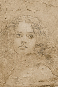 sketch of woman on wall thumbnail