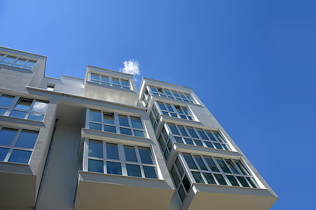 worm's-eye view of curtain wall building thumbnail