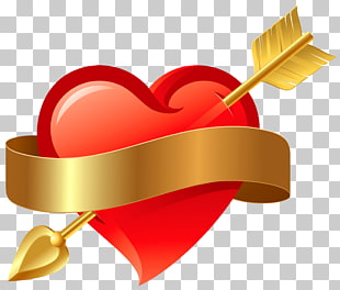 Hearts and arrows Symbol Mc Elroy Megan DVM, Red Heart with Arrow , red heart with arrow PNG clipart