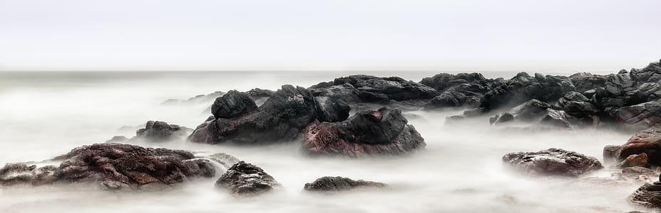 Black Rock With Fog thumbnail