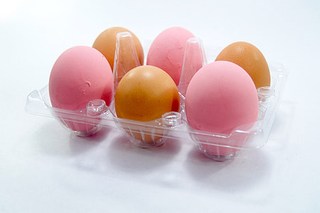 Closeup shot of Easter eggs thumbnail