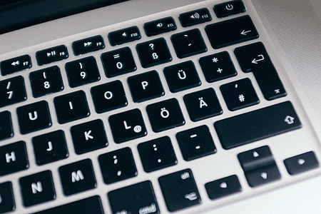 MacBook keyboard closeup thumbnail