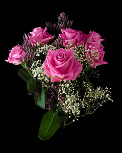 bouquet of pink roses thumbnail