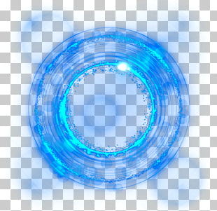 Light Blue , Blue light effect background decoration, round blue bokeh photography PNG clipart