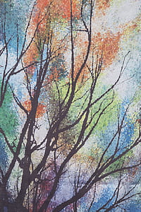 brown and multicolored tree painting thumbnail