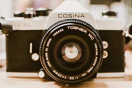 Black and Gray Cosina 35 Mm Film Camera thumbnail