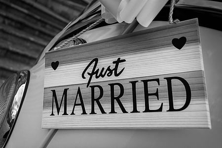 photo of Just Married wall decor thumbnail