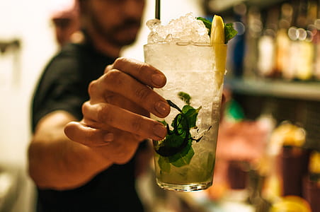 Drinking Glass With Liquid And Ice thumbnail