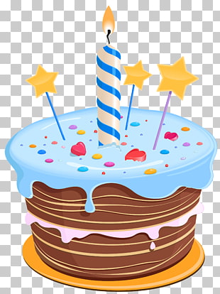 Birthday cake Cupcake, Birthday Cake with Stars , cake with candle illustration PNG clipart