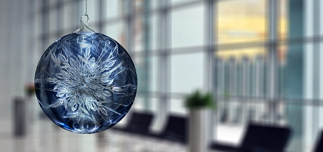 round blue glass pendant thumbnail