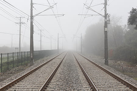 train tracks with fogs thumbnail
