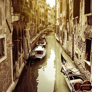 water channel between high-rise buildings thumbnail