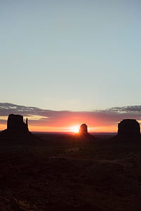golden hour photography of rock formation mountain thumbnail