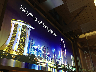 Skyline of Singapore LED monitor thumbnail