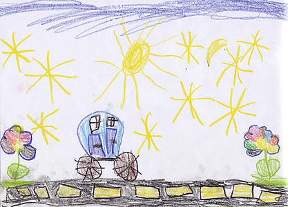 carriage over suns colored drawing thumbnail