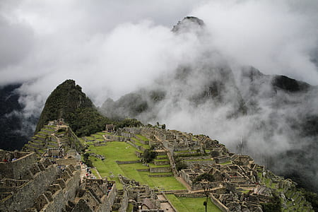 aerial photography of Machu Picchu, Peru thumbnail