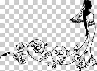 Bride Wedding dress , Creative cartoon bride wedding dress PNG clipart