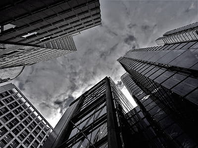Grayscale Photography of Buildings thumbnail