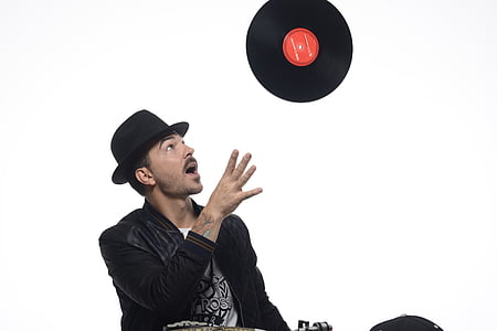 man throwing vinyl record thumbnail