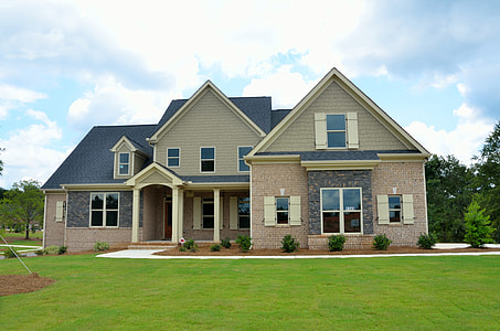 beige and blue 2-storey concrete house thumbnail