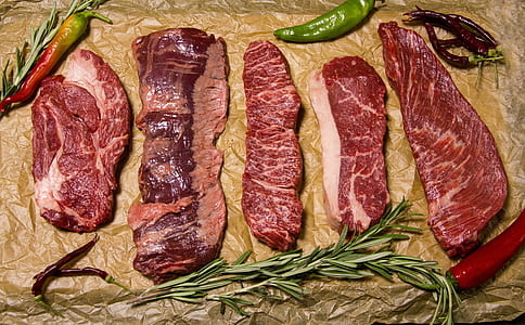 raw meats surrounded by chilis thumbnail
