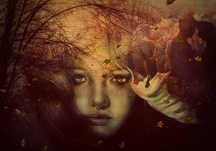 face of a girl painting thumbnail