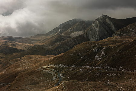 aerial view of mountains thumbnail