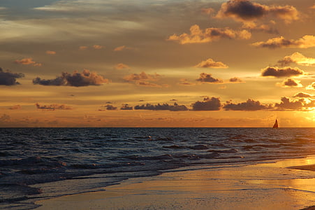 sunset view on sea shore thumbnail