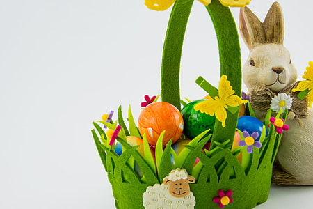 beige bunny beside basket thumbnail