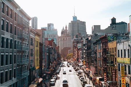 Urban Street In Morning Photo thumbnail