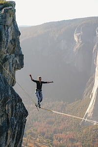 woman balancing on rope thumbnail