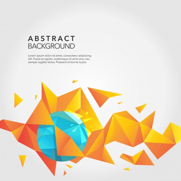 Abstract background with orange crystals eps, ai file