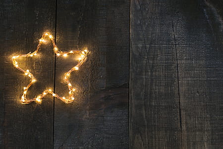 Star Light On Woodgrain Photo thumbnail