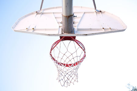 white and red basketball hoops thumbnail