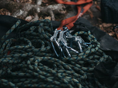 orange and grey rope harness thumbnail